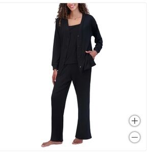Live2Lounge Ladies' 3-piece super soft Lounge Set Women Black Set new